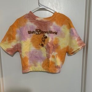 Disney Tie-Dye Tee - Orange and Purple